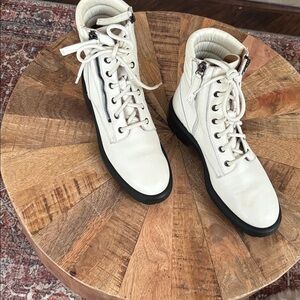 Aquatalia Cream Italian boots